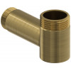 Уголок, Сунержа, переходной, НР G 1" / НР G 3/4", цвет-латунь состаренная