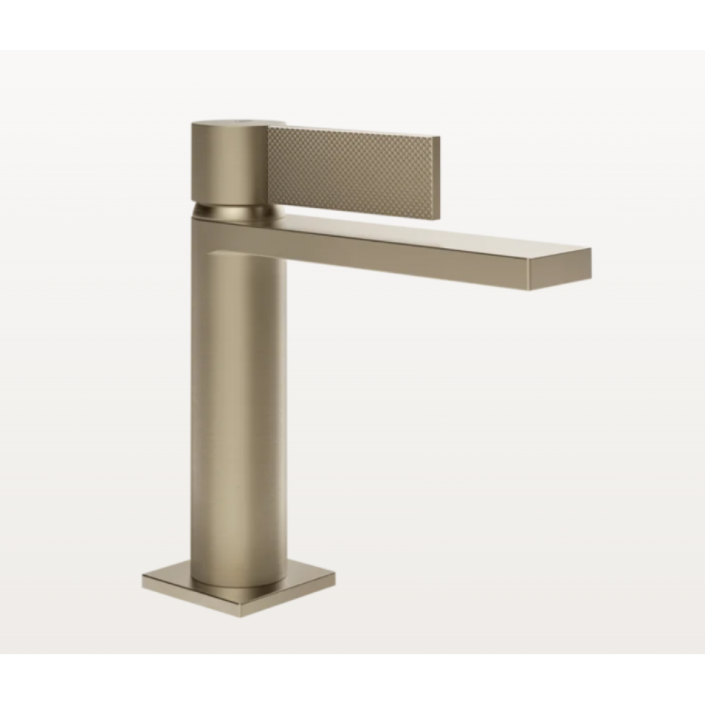 Смеситель для раковины, Gessi, Inverso Diamantato, цвет-Finox Brushed Nickel
