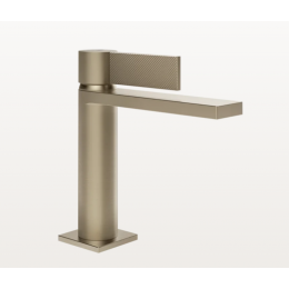 Смеситель для раковины, Gessi, Inverso Diamantato, цвет-Finox Brushed Nickel