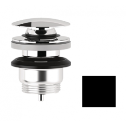 Донный клапан, Kludi, ROTEXA, для раковин, 1 1/4", цвет-черный матовый