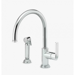 Смеситель для кухни, THG, West Coast Metal, с ручным душем, цвет-никель