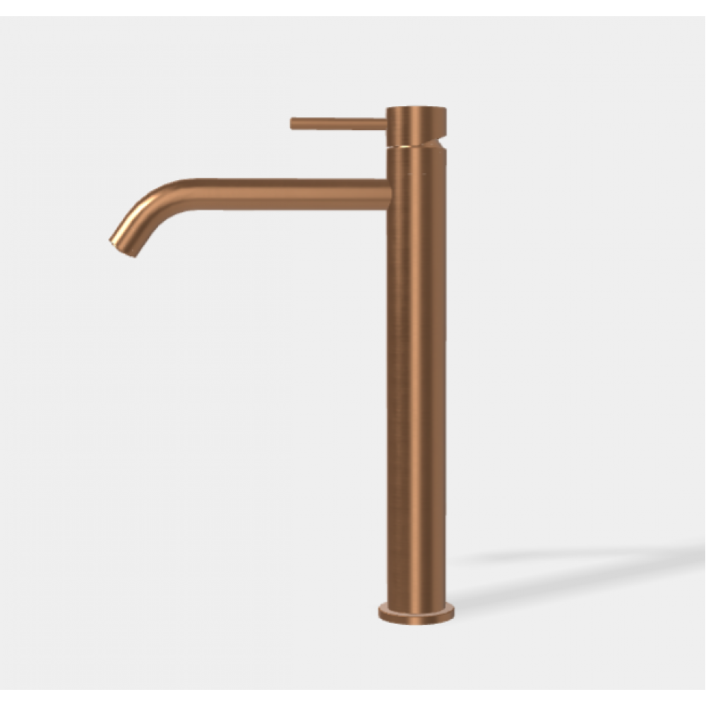 Смеситель для раковины, Fima Carlo Frattini, Spillo Up, цвет-брашированная янтарная бронза