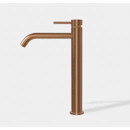 Смеситель для раковины, Fima Carlo Frattini, Spillo Up, цвет-брашированная янтарная бронза