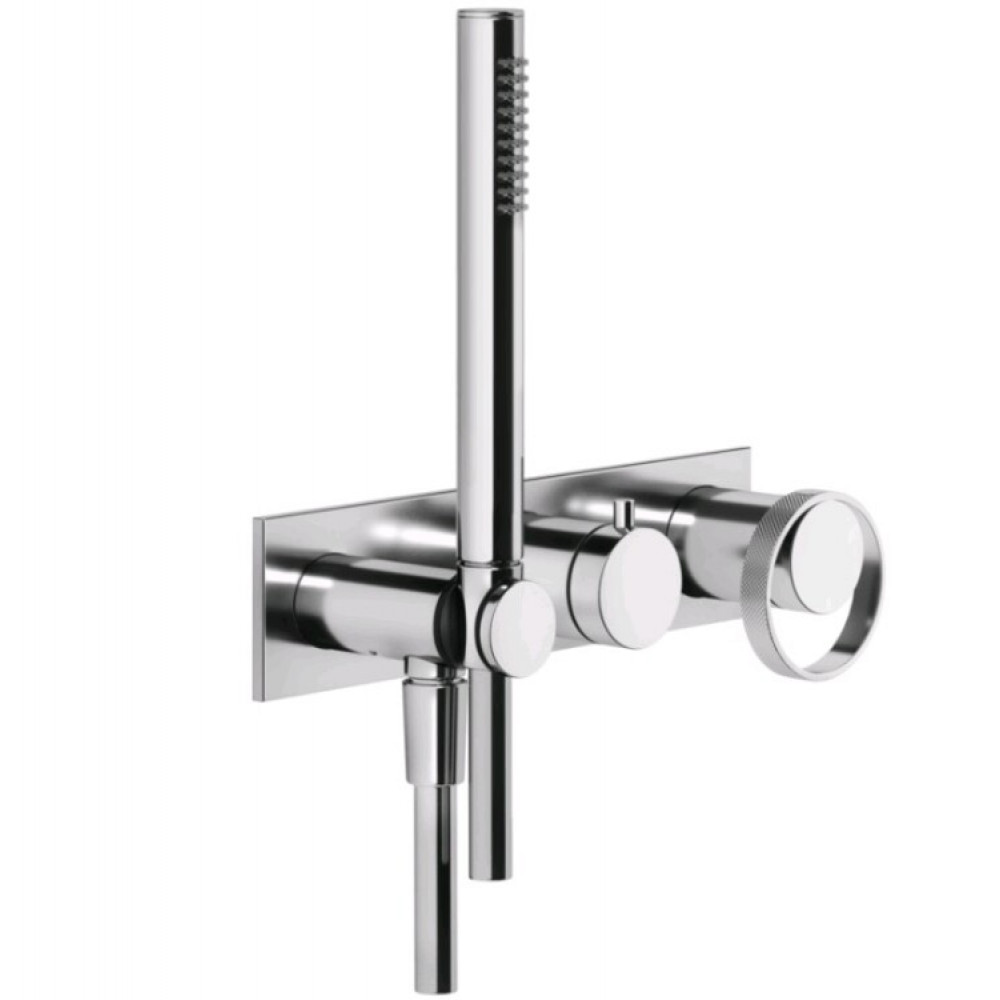 Смеситель для душа, Gessi, Anello, на 2 потребителя, цвет-хром