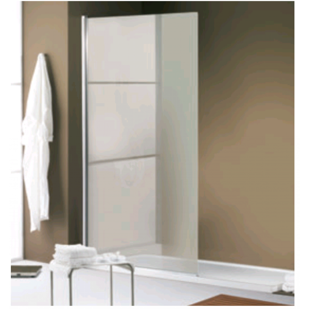 Шторка на ванну, Huppe, Design, шв 900*1570, цвет фурнитуры-серебристый глянцевый, цвет стекла-прозрачный