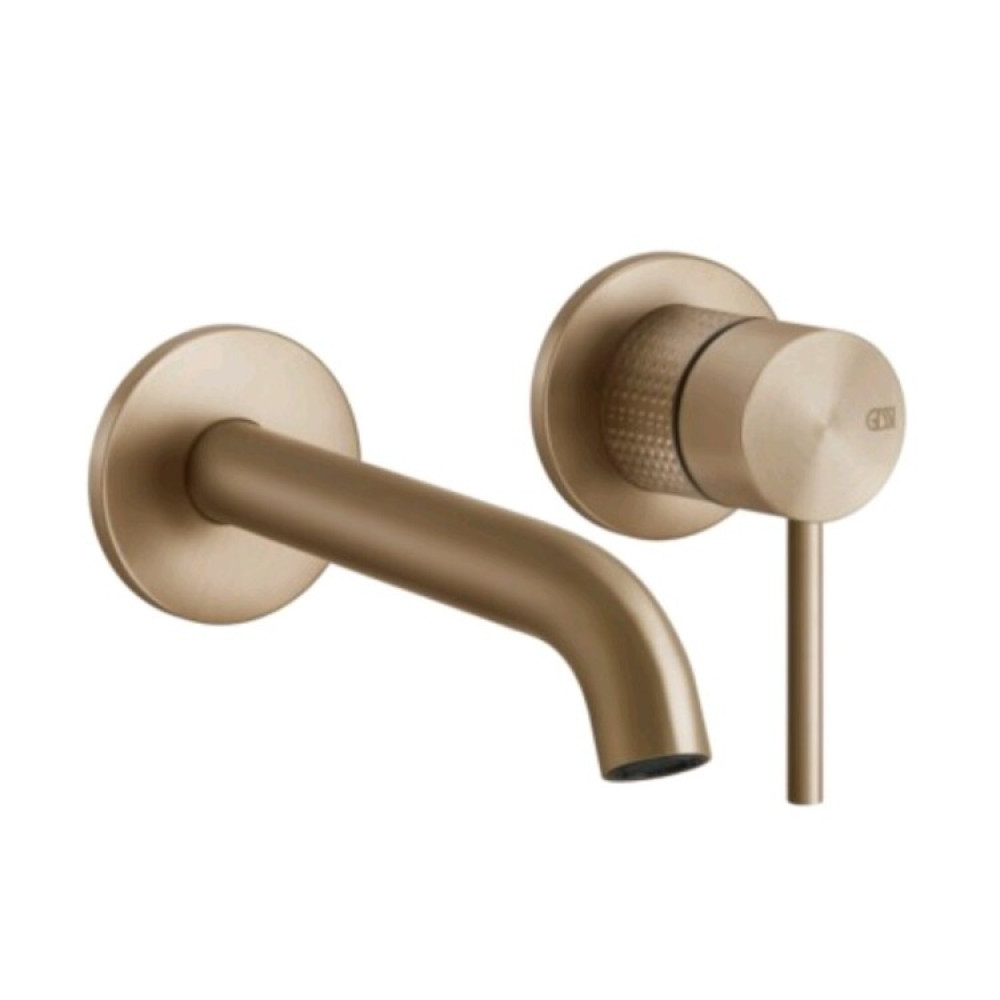 Смеситель для раковины, Gessi, 316 Cesello, цвет-Warm Bronze Brushed PVD