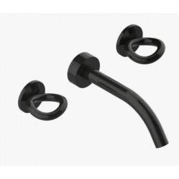 Смеситель для раковины, THG, Collection "O", цвет-Black ceram