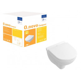 Унитаз, Villeroy&Boch, O'Novo, подвесной, шгв 360*490*340, CeramicPlus, цвет-альпийский белый