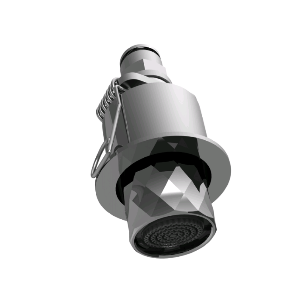 Микродуш, Fima Carlo Frattini, Waterdot, Texture X, скрытый с пружинным креплением, тип струи-энергия (Energy), цвет-шампань брашированная