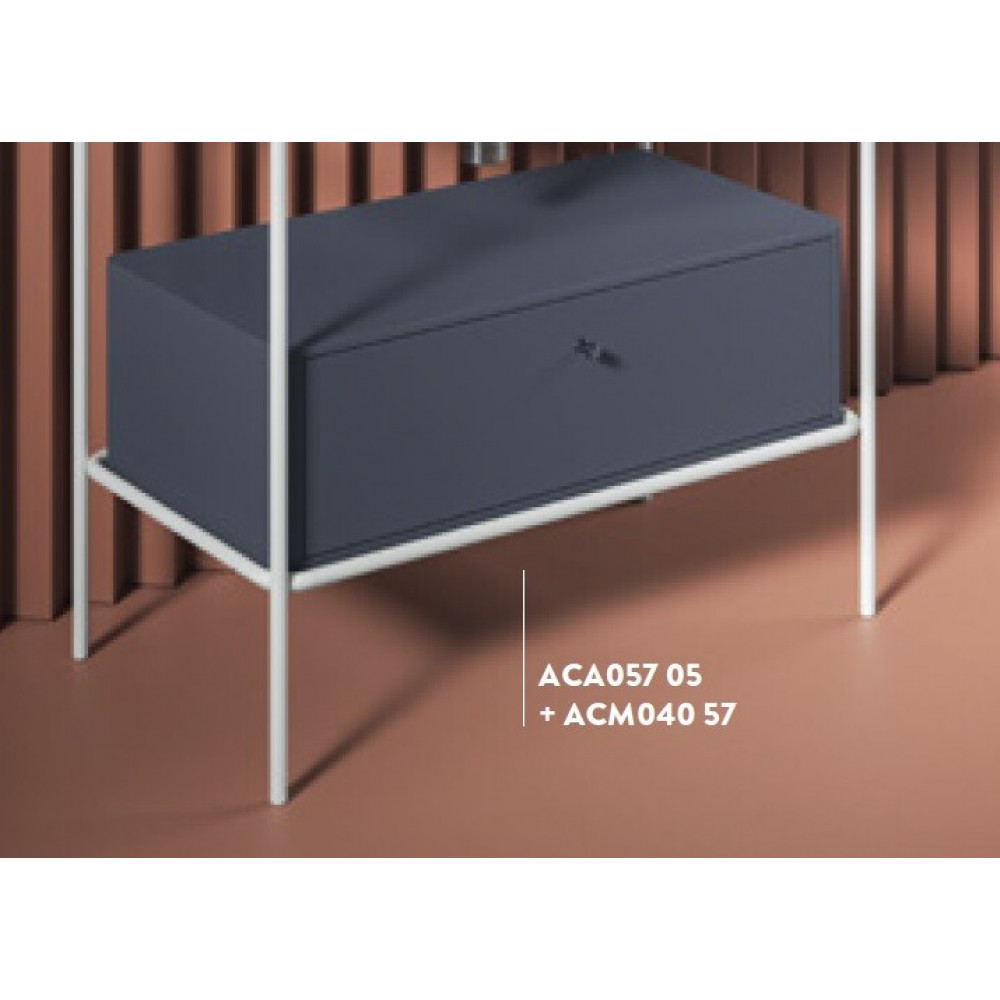 Ящик деревянный выдвижной, Artceram, Fuori scala, 71,5х35,5хh22 см для металлической консоли, цвет musk