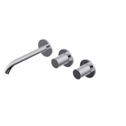 Смеситель для раковины, Ritmonio, цвет-хром брашированный