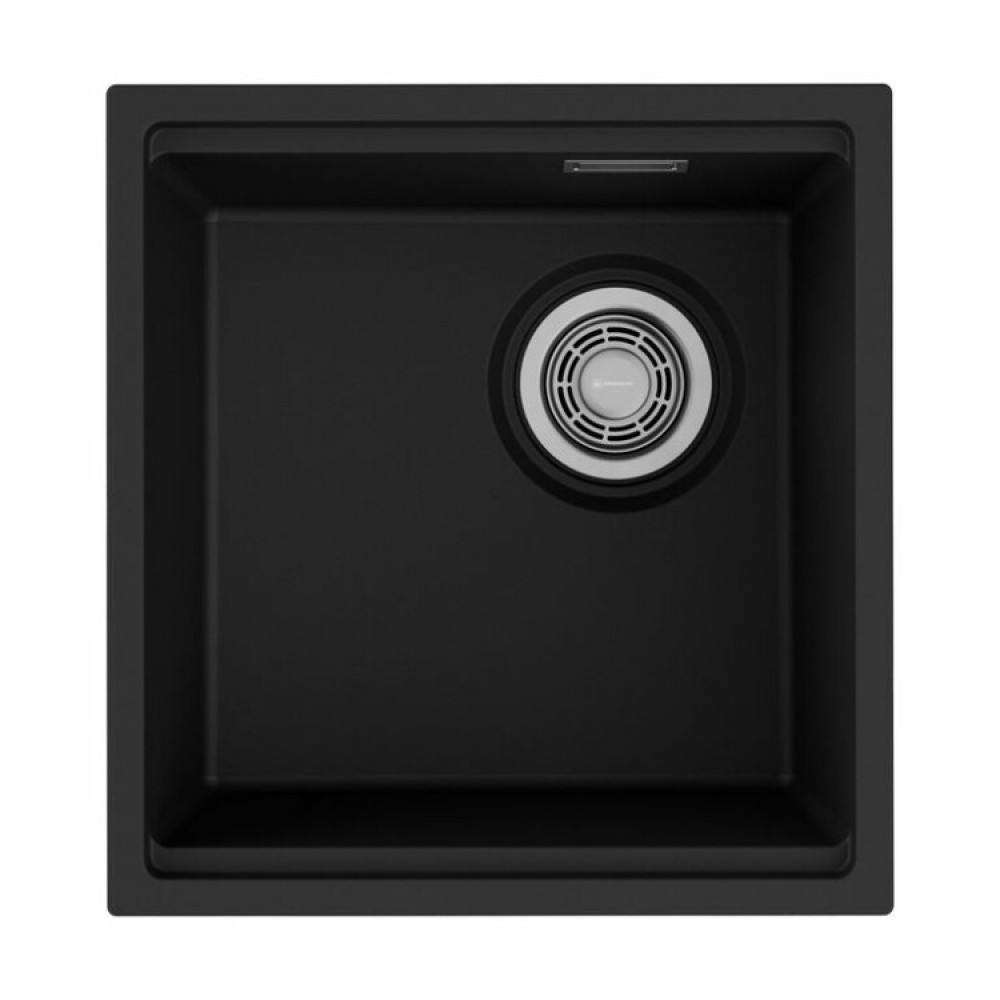 Мойка, OMOIKIRI, Yoru, шгв 416*440*202, отверстия для смесителя-отсутствуют, цвет-чёрный