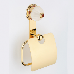 Бумагодержатель, THG, Cheverny red Jasper, шв 139*185, цвет-PVD матовая латунь/jasper