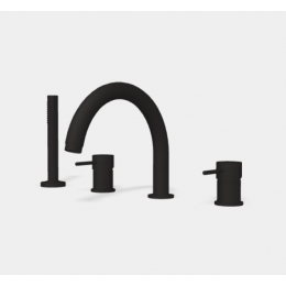 Смеситель для ванны, Fima Carlo Frattini, Spillo Up, цвет-черный матовый