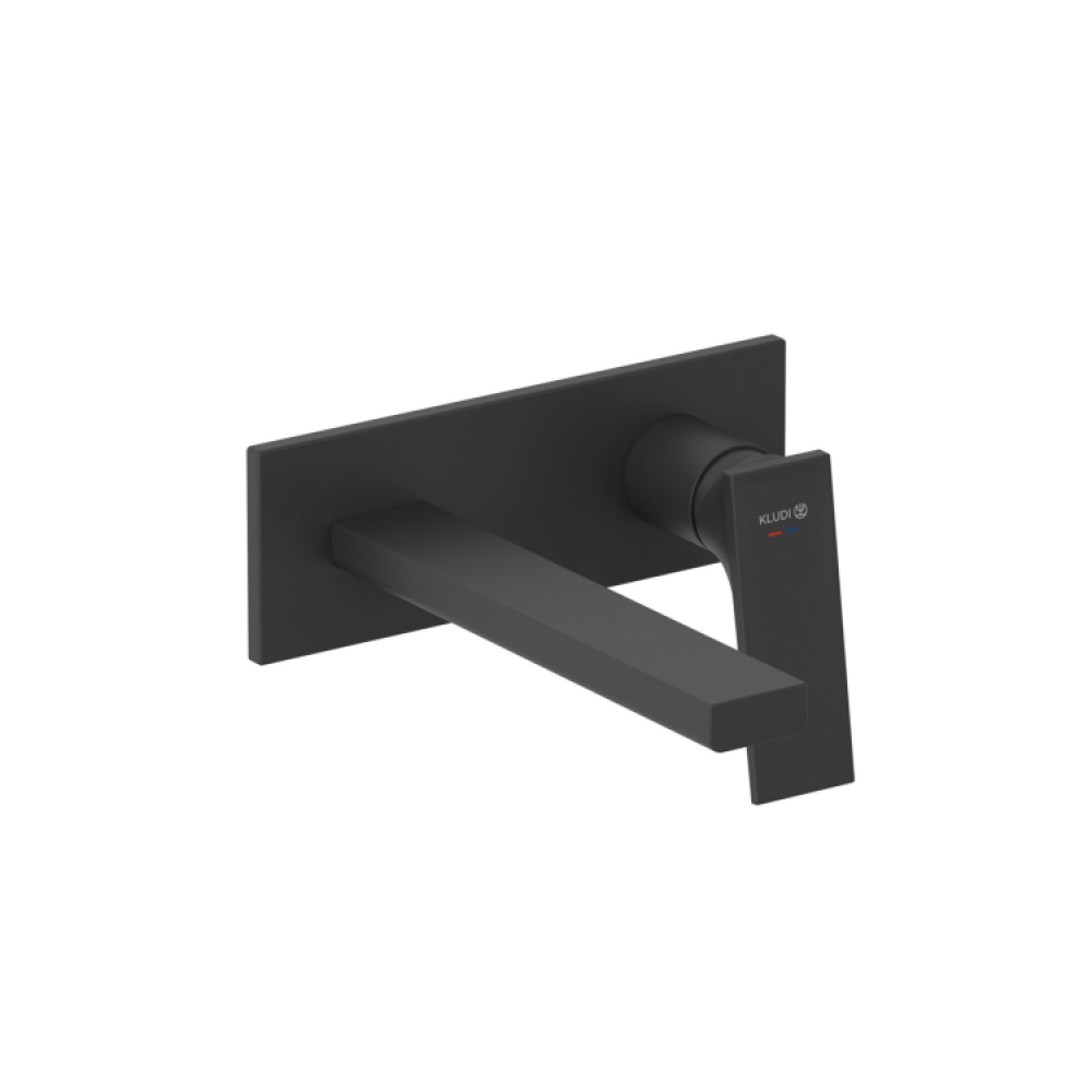 Смеситель для раковины, Kludi, DECUS, цвет-черный матовый