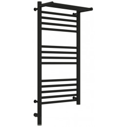 Полотенцесушитель, Сунержа, Богема 3.0, с 1 полкой, шгв 432*214*924, нижнее слева, МЭМ, цвет-черный матовый