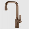 Смеситель для раковины, Gessi, Inciso, цвет-Copper Brushed PVD