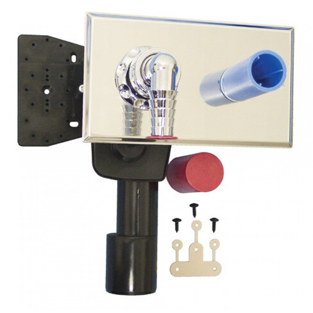 Сифон для стиральной или посудомоечной машины DN40/50 с подготовкой для интегрированного подключения воды - 180х100мм, без установочного уголка