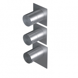 Смеситель для душа, Ritmonio, DOT316, на 2 потребителя, цвет-Inox