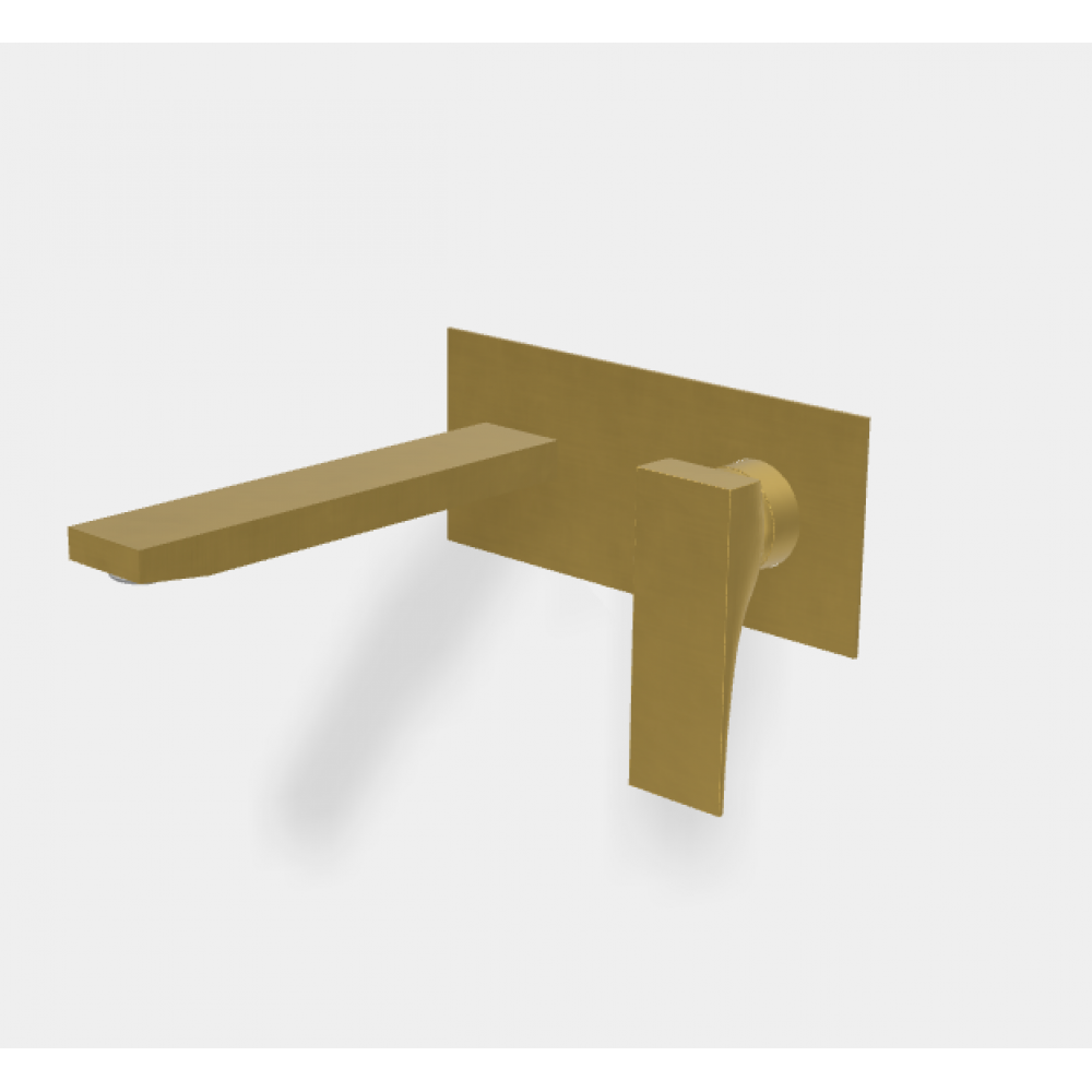 Смеситель для раковины, Fima Carlo Frattini, Zeta, цвет-золото брашированное