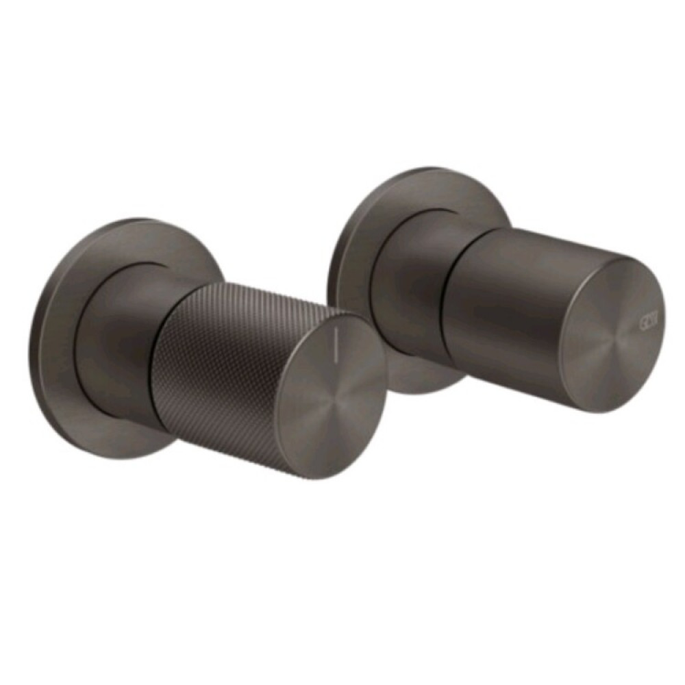 Смеситель для душа, Gessi, Habito Diamantato, на 2 потребителя, цвет-Black Metal Brushed PVD