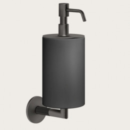 Дозатор для жидкого мыла, Gessi, Ingranaggio, шгв 75*128*243, цвет дозатора-Black Metal Brushed PVD/чёрный