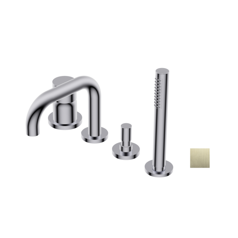 Смеситель для ванны и душа, Ritmonio, Diametro35 S, цвет-Brushed champagne PVD