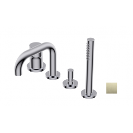 Смеситель для ванны и душа, Ritmonio, Diametro35 S, цвет-Brushed champagne PVD