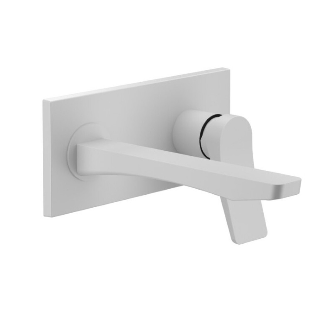 Смеситель для раковины, Gessi, Rilievo, цвет-белый матовый