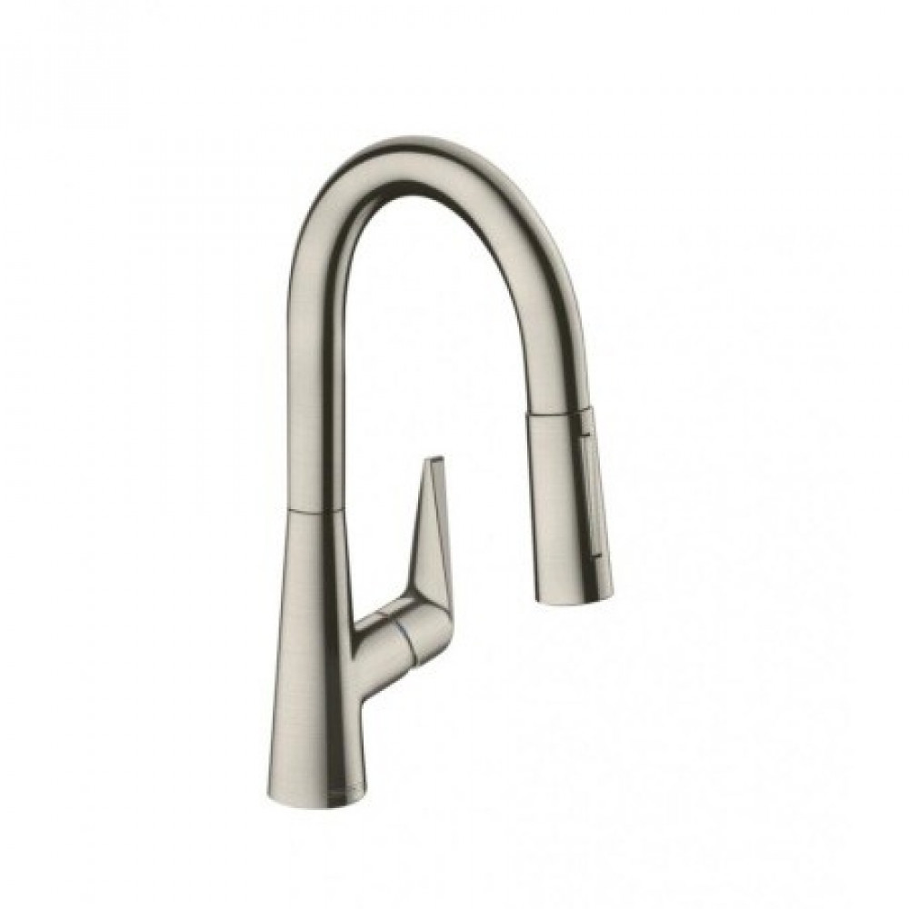 Смеситель для кухни, Hansgrohe, Talis M51, цвет-сталь