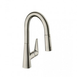 Смеситель для кухни, Hansgrohe, Talis M51, цвет-сталь