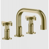 Смеситель для раковины, Gessi, Inciso, цвет-Brushed Brass PVD