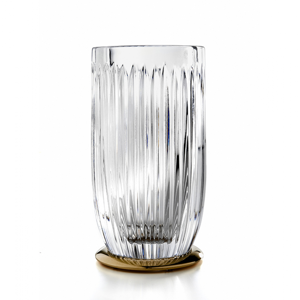 Стакан, 3SC, Elegance, шв 75*145, цвет-прозрачный хрусталь/золото матовое