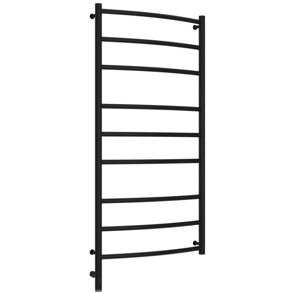 Полотенцесушитель, Сунержа, Галант 3.0, шгв 632*115*1324, нижнее слева, МЭМ, цвет-черный матовый