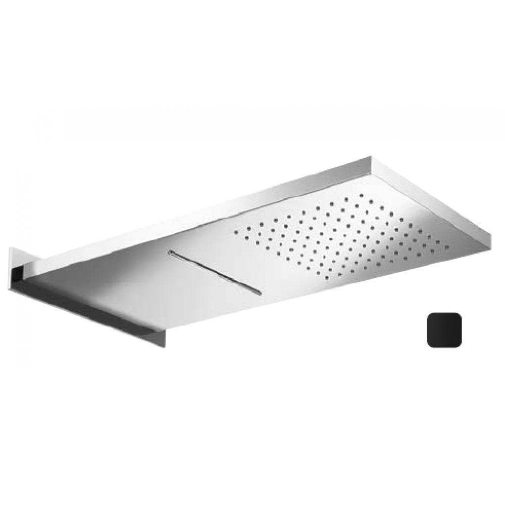 Верхний душ, Almar, Wall Mounted head showers, 592*270, цвет-черный матовый (Товар заказной, возврату не подлежит)