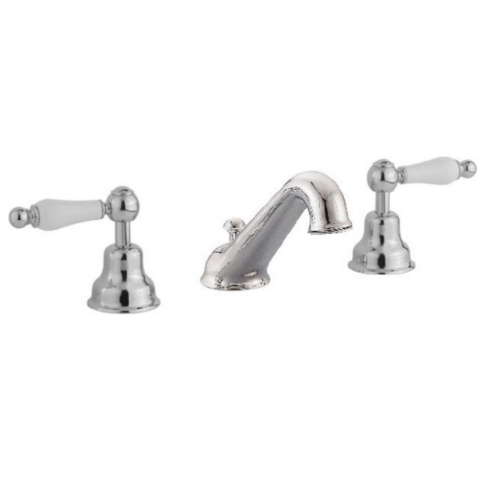 Смеситель для раковины, Cisal, Arcana Toscana, цвет-хром/керамика