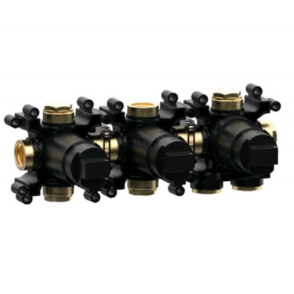 Внутренняя часть, Almar, Modular Push, термостатического смесителя на 2 потребителя, горизонтальный модуль (Товар заказной, возврату не подлежит)