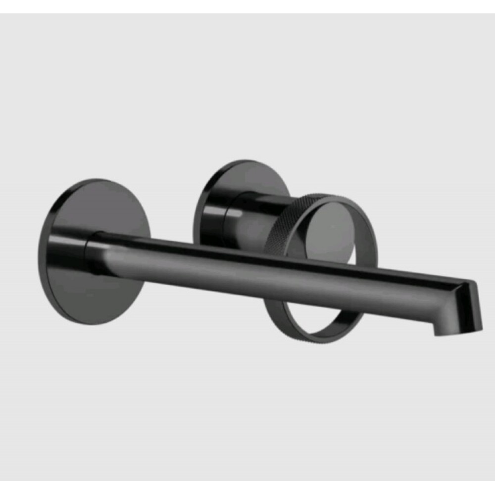 Смеситель для раковины, Gessi, Anello, цвет-Black Metal PVD