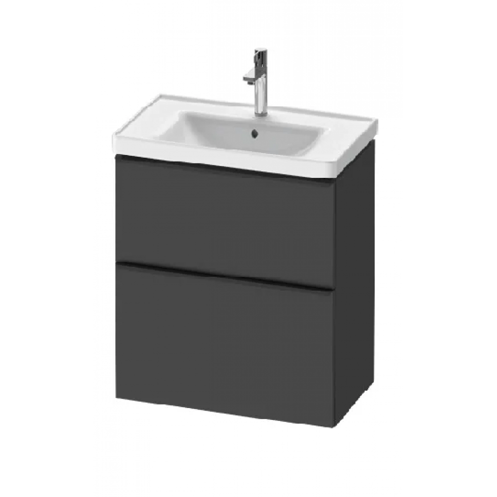 Тумба под раковину, Duravit, D-Neo, шгв 484*372*625, раковина-необходимо заказать, цвет-графит матовый (Graphite matt)