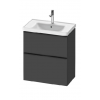 Тумба под раковину, Duravit, D-Neo, шгв 484*372*625, раковина-необходимо заказать, цвет-графит матовый (Graphite matt)