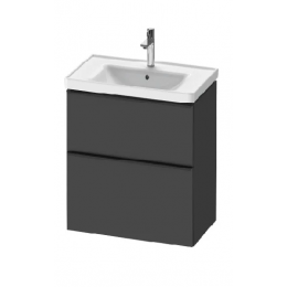 Тумба под раковину, Duravit, D-Neo, шгв 484*372*625, раковина-необходимо заказать, цвет-графит матовый (Graphite matt)