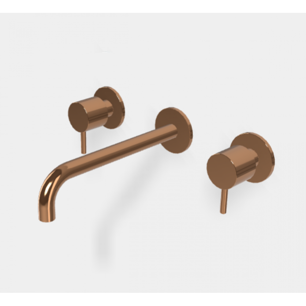 Смеситель для раковины, Fima Carlo Frattini, Spillo Up, цвет-бронза янтарная