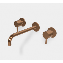 Смеситель для раковины, Fima Carlo Frattini, Spillo Up, цвет-бронза янтарная