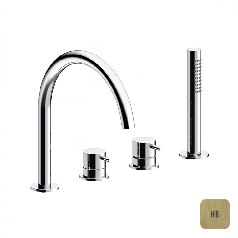 Смеситель для ванны и душа, Almar, цвет-High Brass Brushed PVD (Товар заказной, возврату не подлежит)