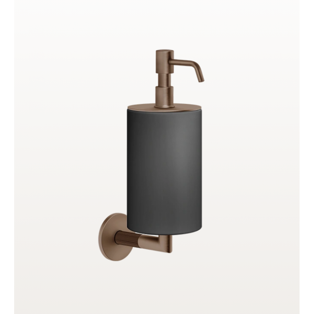 Дозатор для жидкого мыла, Gessi, Ingranaggio, шгв 75*128*243, цвет дозатора-Copper Brushed PVD
