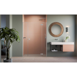 Дверь, Radaway, Fuenta DWJS , шв 1200*2000, петли-справа, хром, цвет стекла-прозрачный, Easy Clean