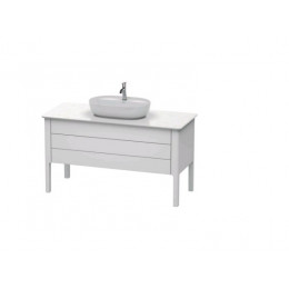 Тумба для консоли, Duravit, Luv, шгв 1388*570*743, раковина-необходимо заказать, цвет-белый шелковисто-матовый