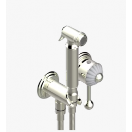 Гигиенический душ, THG, Jaipur Satin crystal, цвет-никель (Polished Nickel, Natural Nichel)