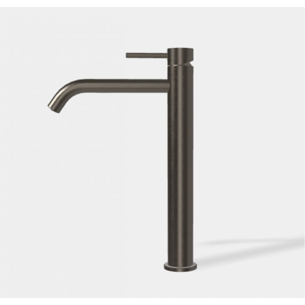 Смеситель для раковины, Fima Carlo Frattini, Spillo Up, цвет-хром черный брашированный