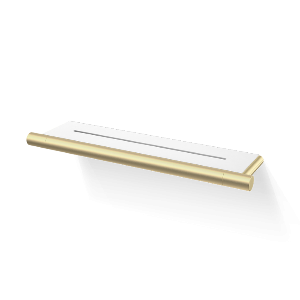 Полка, Decor Walther, Bar, DA, шгв 350*90*20, цвет-золото матовое 24 карата/белый